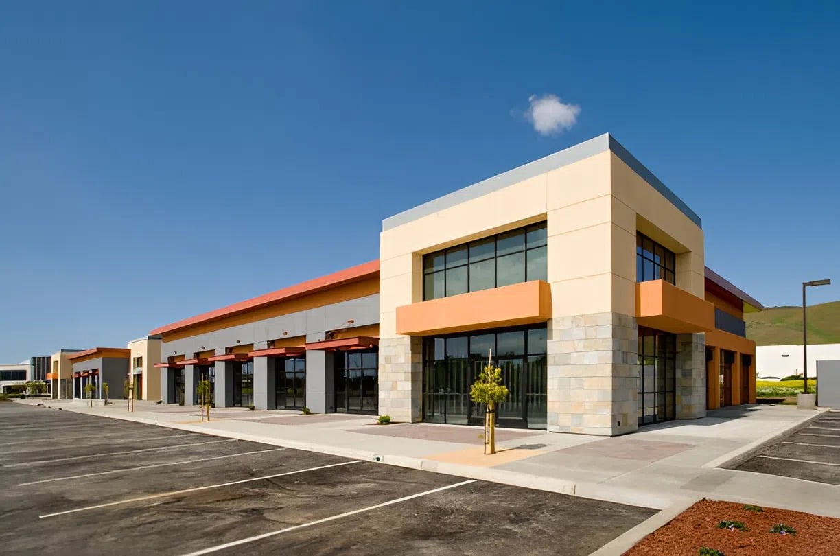 Retail storefronts showcasing professional exterior painting in Ashland, OR